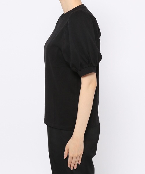 PAGEBOY（ページボーイ）の「ボリュームショートスリーブTシャツ（Tシャツ/カットソー・レディース・スカイブルー/ブラック/オフホワイト/ホワイト×ブラック/グレイッシュベージュ・FREE）」の17枚目の写真