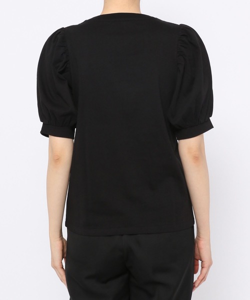 PAGEBOY（ページボーイ）の「ボリュームショートスリーブTシャツ（Tシャツ/カットソー・レディース・スカイブルー/ブラック/オフホワイト/ホワイト×ブラック/グレイッシュベージュ・FREE）」の18枚目の写真