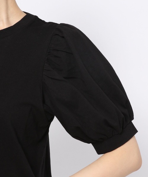 PAGEBOY（ページボーイ）の「ボリュームショートスリーブTシャツ（Tシャツ/カットソー・レディース・スカイブルー/ブラック/オフホワイト/ホワイト×ブラック/グレイッシュベージュ・FREE）」の21枚目の写真