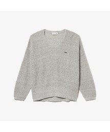 LACOSTE | リネンコットンVネックニットセーター(ニット/セーター)