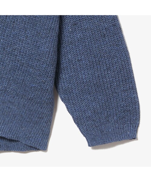 LACOSTE（ラコステ）の「リネンコットンVネックニットセーター（ニット/セーター・レディース・ブルー/ヘザーグレー・40/38/36/34）」の5枚目の写真