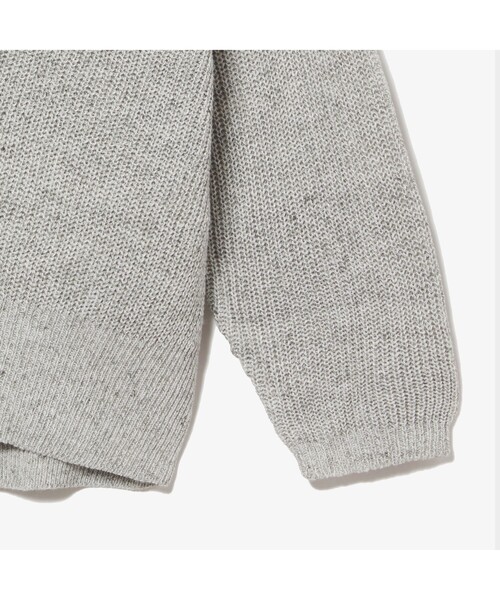 LACOSTE（ラコステ）の「リネンコットンVネックニットセーター（ニット/セーター・レディース・ブルー/ヘザーグレー・40/38/36/34）」の6枚目の写真