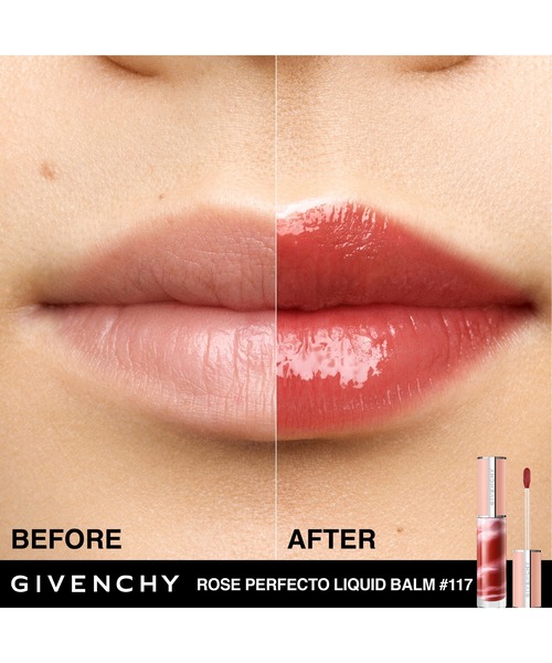 GIVENCHY BEAUTY（ジバンシイ ビューティー）の「ローズ・パーフェクト・リキッド（リップクリーム・レディース・No.117 チル・ブラウン/No.011 ブラック・ピンク/No.001 ピンク・イレジスティブル/No.37 ルージュ・グレネ/No.110 ミルキー・ヌード/No.210 ピンク・ヌード/No.220 フィーリング・ピンク/No.109 スパイシー・メープル・FREE）」の19枚目の写真