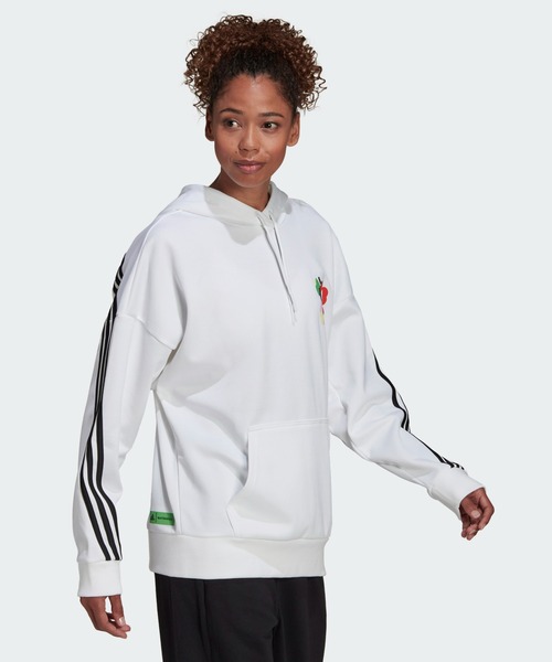 adidas（アディダス）の「adidas × マリメッコ パーカー / アディダス（レディース）（パーカー・レディース・イエロー系その他/ピンク系その他/ホワイト・XX-LARGE/LARGE/MEDIUM/SMALL/X-LARGE）」の6枚目の写真