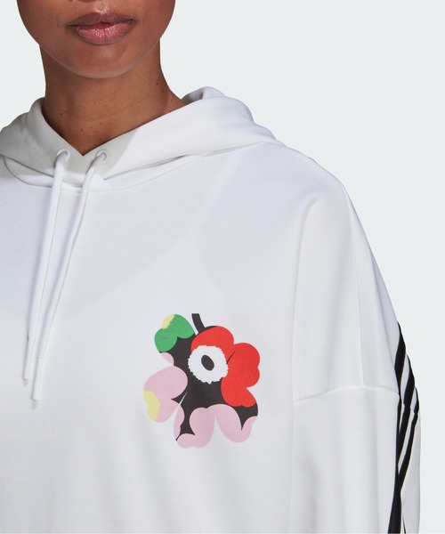 adidas（アディダス）の「adidas × マリメッコ パーカー / アディダス（レディース）（パーカー・レディース・イエロー系その他/ピンク系その他/ホワイト・XX-LARGE/LARGE/MEDIUM/SMALL/X-LARGE）」の4枚目の写真