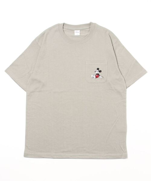 Disney(ディズニー)の「Disney/ディズニー ミッキー 半袖Tシャツ(Tシャツ/カットソー・レディース・ホワイト/ブラック/ベージュ/ライトグリーン・M/L)」の12枚目の写真