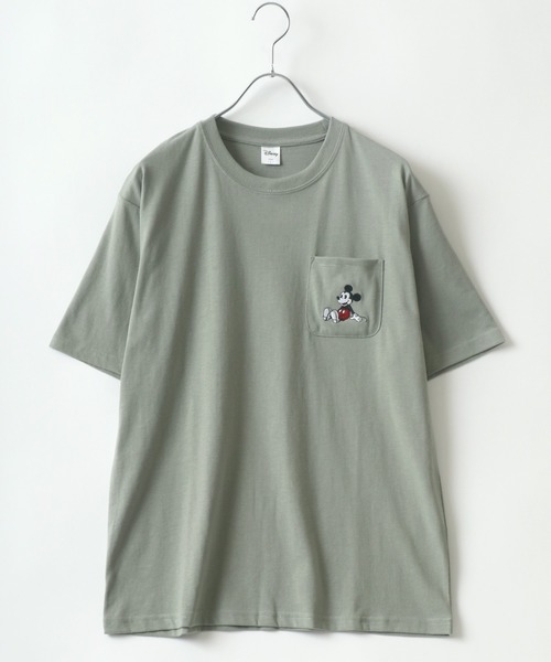 Disney(ディズニー)の「Disney/ディズニー ミッキー 半袖Tシャツ(Tシャツ/カットソー・レディース・ホワイト/ブラック/ベージュ/ライトグリーン・M/L)」の16枚目の写真