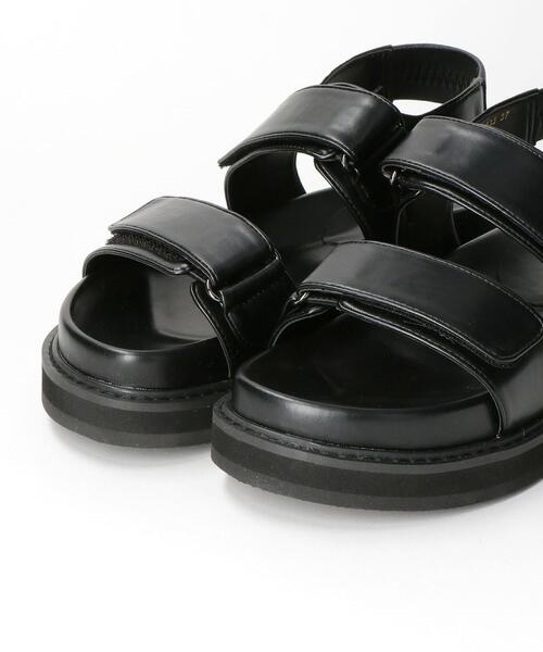 BEAUTY&YOUTH UNITED ARROWS（ビューティーアンドユースユナイテッドアローズ）の「BY ベルクロ バックストラップ サンダル（サンダル・レディース・ホワイト/ブラック・38/37/36）」の6枚目の写真