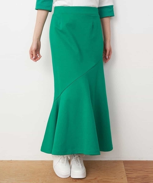 A de a.v.v（アードアー・ヴェ・ヴェ）の「［SET UP対応］マーメイドスウェットスカート（スカート・レディース・グリーン/ホワイト/ブラック・SMALL/MEDIUM）」の13枚目の写真