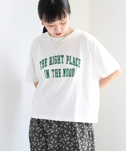 cepo（セポ）の「カレッジプリントＴｅｅ（Tシャツ/カットソー・レディース・オフホワイト/ピンク/ブルー・M）」の2枚目の写真