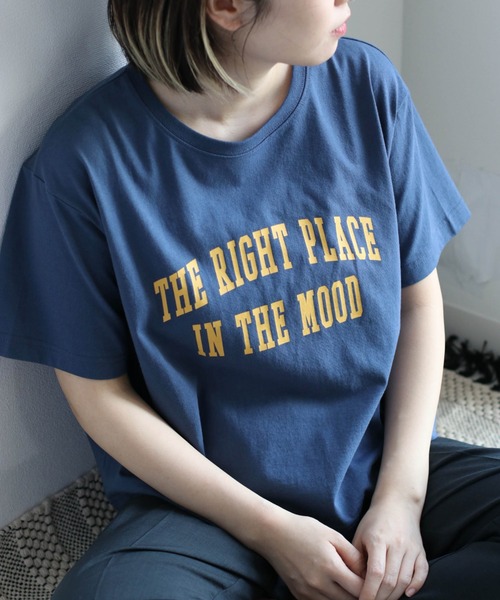 cepo（セポ）の「カレッジプリントＴｅｅ（Tシャツ/カットソー・レディース・オフホワイト/ピンク/ブルー・M）」の3枚目の写真