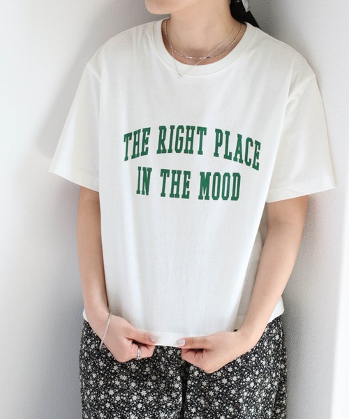 cepo（セポ）の「カレッジプリントＴｅｅ（Tシャツ/カットソー・レディース・オフホワイト/ピンク/ブルー・M）」の4枚目の写真