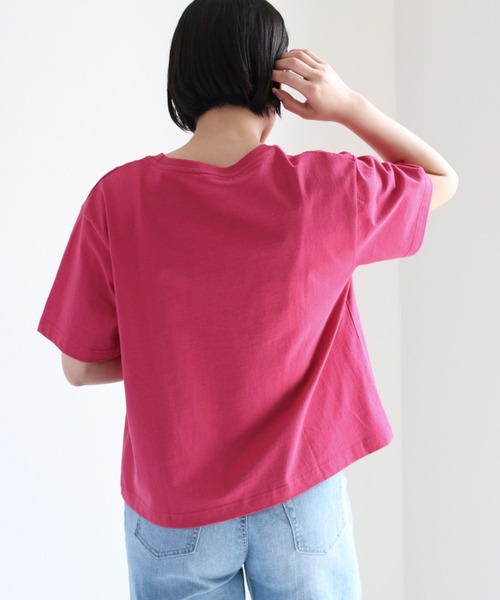 cepo（セポ）の「カレッジプリントＴｅｅ（Tシャツ/カットソー・レディース・オフホワイト/ピンク/ブルー・M）」の11枚目の写真