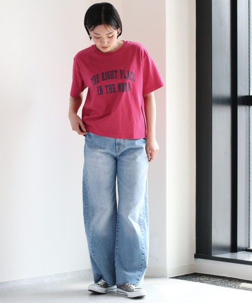 cepo（セポ）の「カレッジプリントＴｅｅ（Tシャツ/カットソー・レディース・オフホワイト/ピンク/ブルー・M）」の12枚目の写真