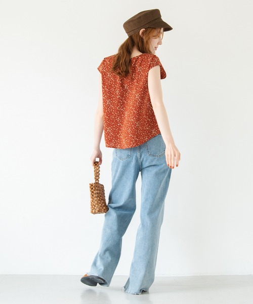 Crisp（クリスプ）の「フラワーフレンチブラウス（シャツ/ブラウス・レディース・レッド/ブルー・FREE）」の11枚目の写真