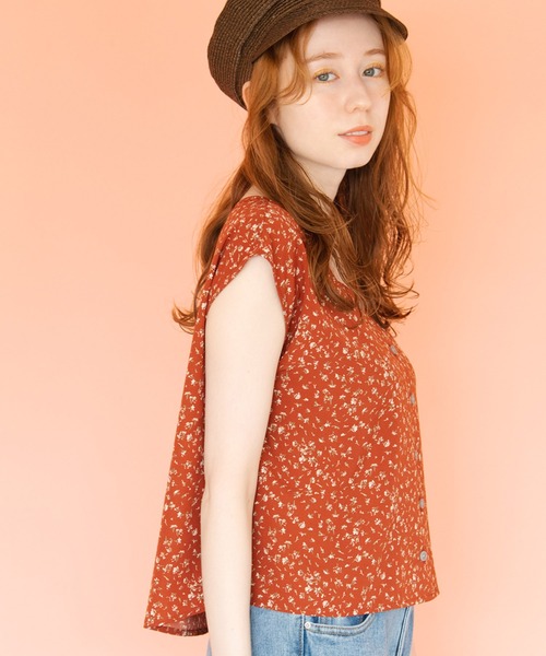 Crisp（クリスプ）の「フラワーフレンチブラウス（シャツ/ブラウス・レディース・レッド/ブルー・FREE）」の13枚目の写真