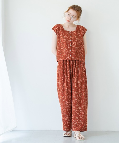 Crisp（クリスプ）の「フラワーフレンチブラウス（シャツ/ブラウス・レディース・レッド/ブルー・FREE）」の18枚目の写真