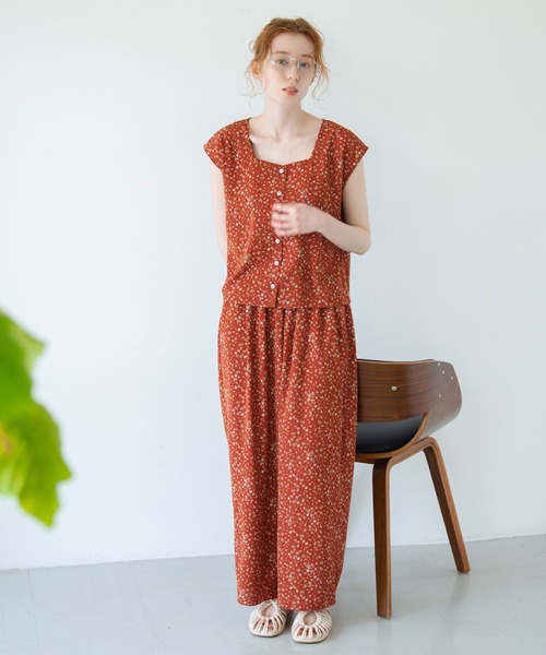 Crisp（クリスプ）の「フラワーフレンチブラウス（シャツ/ブラウス・レディース・レッド/ブルー・FREE）」の20枚目の写真