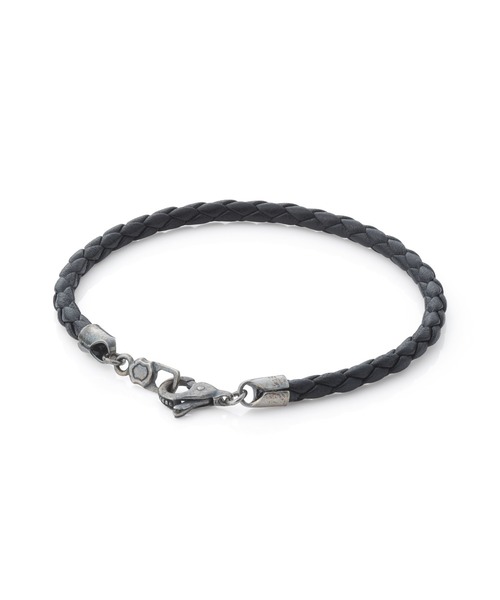 LION HEART(ライオンハート)の「LH for Gift LHクラスプレザーブレスレット/シングル/シルバー925(ブレスレット・メンズ・ブラック・ONE SIZE)」の9枚目の写真