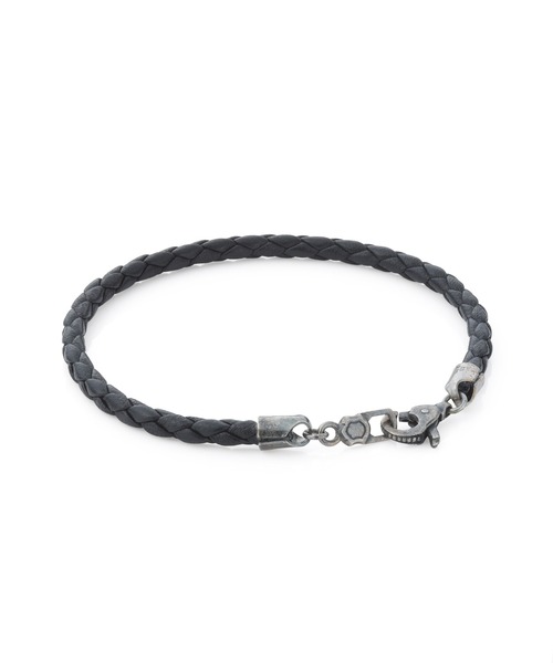 LION HEART(ライオンハート)の「LH for Gift LHクラスプレザーブレスレット/シングル/シルバー925(ブレスレット・メンズ・ブラック・ONE SIZE)」の12枚目の写真