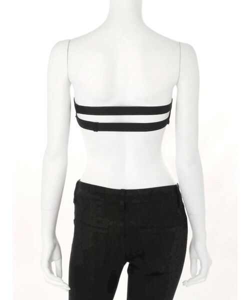 GYDA(ジェイダ)の「Boosterブラトップ(チューブトップ・レディース・ブラック/オフホワイト・FREE)」の4枚目の写真