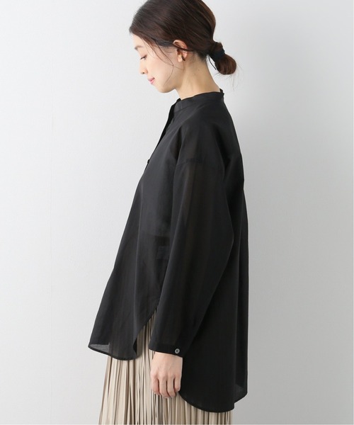 セール】コットンシルクオーガンジースキッパーシャツ（シャツ