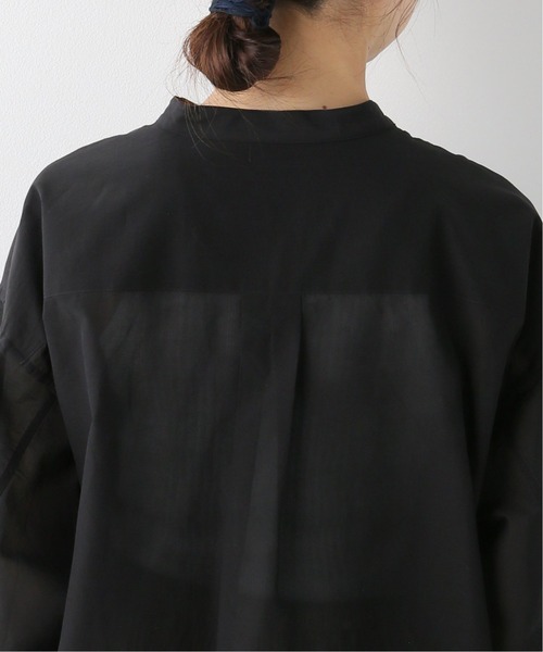 FRAMeWORK(フレームワーク)の「コットンシルクオーガンジースキッパーシャツ(シャツ/ブラウス・レディース・ブラック/ホワイト・FREE)」の11枚目の写真
