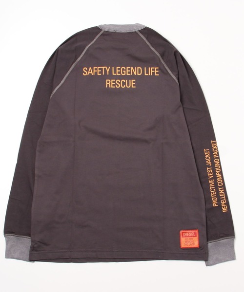 DIESEL(ディーゼル)の「メンズ Tシャツ ロンT(Tシャツ/カットソー・メンズ・グレー/ライトグレー・X-SMALL/XX-LARGE/LARGE/MEDIUM/SMALL/X-LARGE/XXX-LARGE)」の6枚目の写真