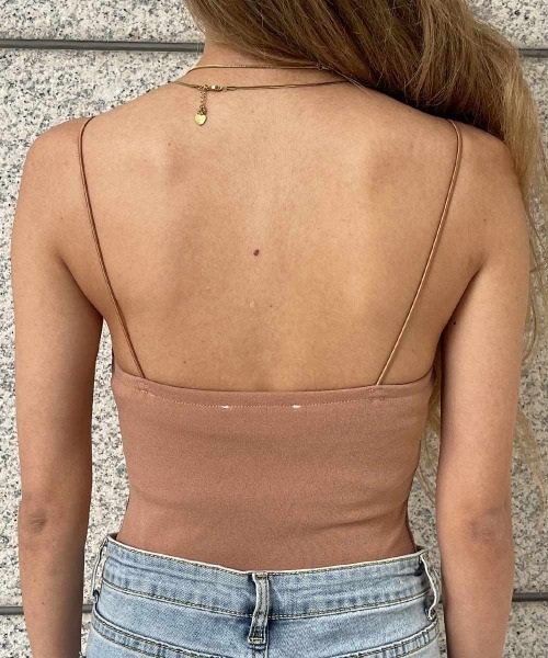 esutoreja（エストレジャ）の「シンプルボディスーツ（Tシャツ/カットソー・レディース・ホワイト/ブラック/ベージュ・M/S）」の14枚目の写真