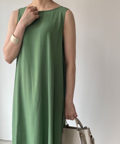 210nouve（トゥージュヌーブ）の「シャドーストライプバックリボンワンピース（ワンピース・レディース・ホワイト/ブラック/ライム/グリーン・FREE）」の22枚目の写真