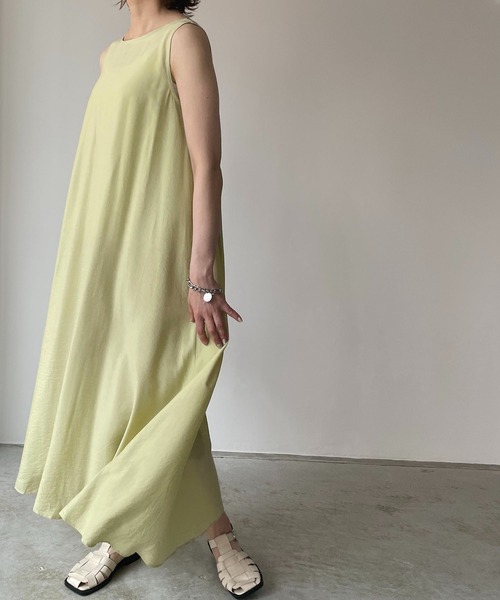 210nouve（トゥージュヌーブ）の「シャドーストライプバックリボンワンピース（ワンピース・レディース・ホワイト/ブラック/ライム/グリーン・FREE）」の18枚目の写真