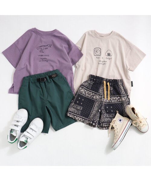 BREEZE(ブリーズ)の「恐竜刺繍Tシャツ(Tシャツ/カットソー・キッズ・チャコール/イエロー/カーキ/パープル/サックスブルー・80/110/140/130/120/90/100)」の9枚目の写真