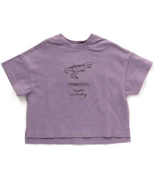 BREEZE(ブリーズ)の「恐竜刺繍Tシャツ(Tシャツ/カットソー・キッズ・チャコール/イエロー/カーキ/パープル/サックスブルー・80/110/140/130/120/90/100)」の19枚目の写真