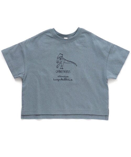 BREEZE(ブリーズ)の「恐竜刺繍Tシャツ(Tシャツ/カットソー・キッズ・チャコール/イエロー/カーキ/パープル/サックスブルー・80/110/140/130/120/90/100)」の20枚目の写真