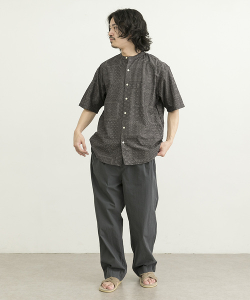 MANUAL ALPHABET（マニュアル アルファベット）の「MANUAL ALPHABET　JQ PAISLEY LOOSEFIT B/C（シャツ/ブラウス・メンズ・チャコールグレー/ブラウン・3/2）」の6枚目の写真