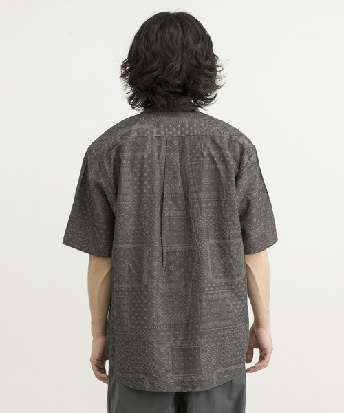 MANUAL ALPHABET（マニュアル アルファベット）の「MANUAL ALPHABET　JQ PAISLEY LOOSEFIT B/C（シャツ/ブラウス・メンズ・チャコールグレー/ブラウン・3/2）」の13枚目の写真