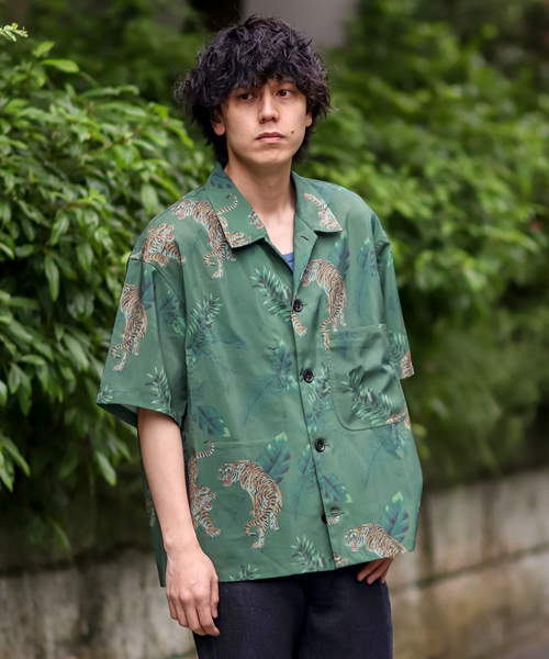 セール】ORIENTAL ALOHA COVERALL SHIRT（シャツ/ブラウス