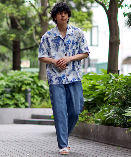 B.C STOCK（ベーセーストック）の「ORIENTAL ALOHA COVERALL SHIRT（シャツ/ブラウス・メンズ・ブラック/カーキ/サックスブルー・SMALL/MEDIUM/LARGE）」の16枚目の写真