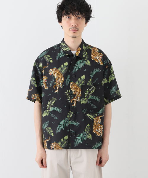 B.C STOCK（ベーセーストック）の「ORIENTAL ALOHA COVERALL SHIRT（シャツ/ブラウス・メンズ・ブラック/カーキ/サックスブルー・SMALL/MEDIUM/LARGE）」の19枚目の写真