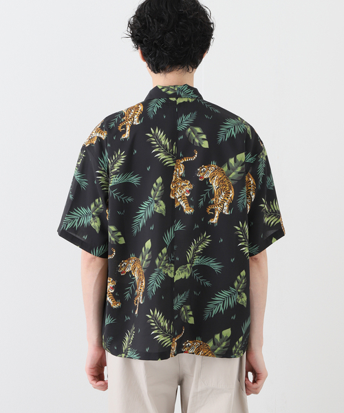 B.C STOCK（ベーセーストック）の「ORIENTAL ALOHA COVERALL SHIRT（シャツ/ブラウス・メンズ・ブラック/カーキ/サックスブルー・SMALL/MEDIUM/LARGE）」の21枚目の写真