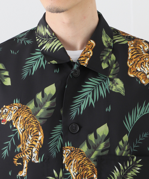 CELT&COBRA★入手困難★希少サイズL★格子チェック ウール長袖シャツ 黒 手洗い可 / シアーボイルチェックオーバーシャツ（シャツ