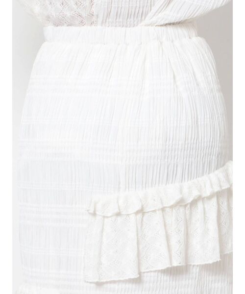 merry jenny（メリージェニー）の「remakeフリルロングスカート（スカート・レディース・オフホワイト/ブラック・FREE）」の19枚目の写真