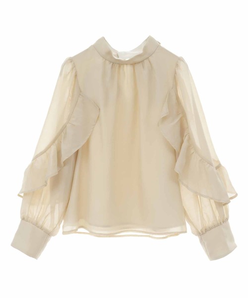 31 Sons de mode（トランテアン　ソン　ドゥ　モード）の「袖フリルブラウス（シャツ/ブラウス・レディース・オフホワイト/ピンク/イエロー・36）」の17枚目の写真