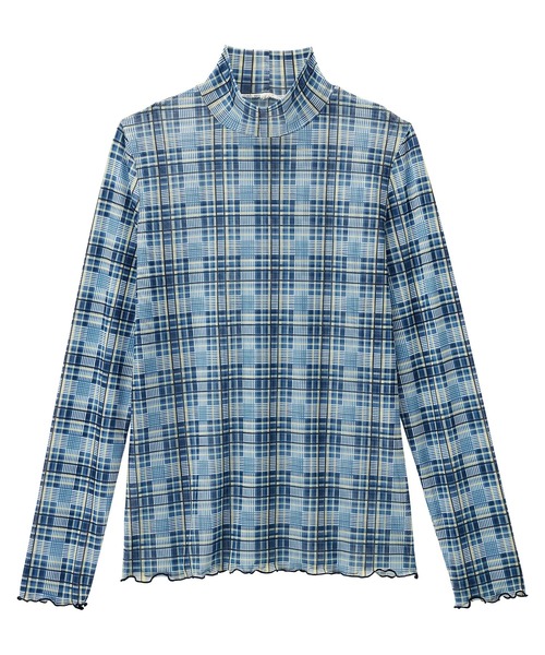 シアーチェック柄インナー（Tシャツ/カットソー）｜RANAN