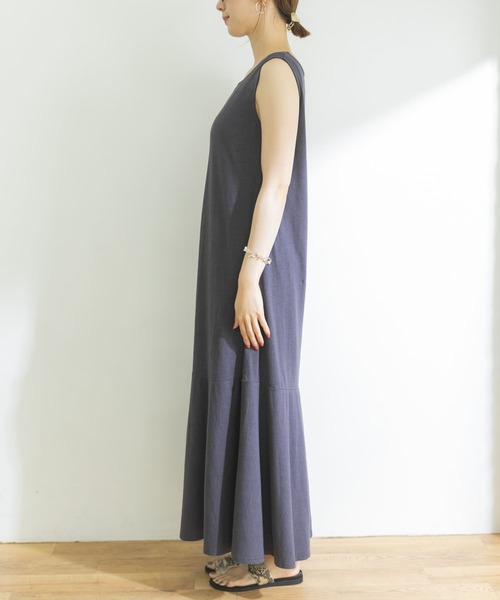 URBAN RESEARCH（アーバンリサーチ）の「リネンコットンカットワンピース（ワンピース・レディース・チャコールグレー/ナチュラル・FREE）」の15枚目の写真