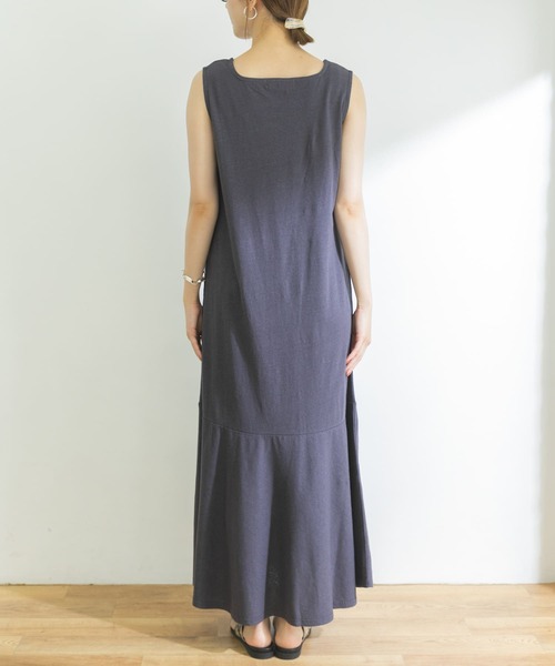 URBAN RESEARCH（アーバンリサーチ）の「リネンコットンカットワンピース（ワンピース・レディース・チャコールグレー/ナチュラル・FREE）」の21枚目の写真