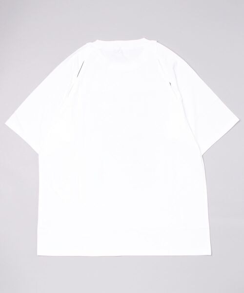 ROSEAPPLE STUDIO(ローズアップルスタジオ)の「【ROSEAPPLE STUDIO/ローズアップルスタジオ】222 Cutout graphic t-shirts/プリントT 半袖トップス 半袖Tシャツ 白Tシャツ 黒Tシャツ ゴシック ビッグサイズ オーバーサイズ スリット(Tシャツ/カットソー・レディース・ホワイト/ブラック・ONE SIZE)」の15枚目の写真