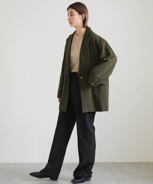 select MOCA（セレクトモカ）の「ツイードテーラードジャケット（テーラードジャケット・レディース・ブラウン/カーキオリーブ・FREE）」の20枚目の写真