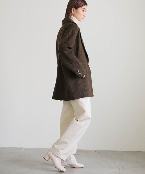 select MOCA（セレクトモカ）の「ツイードテーラードジャケット（テーラードジャケット・レディース・ブラウン/カーキオリーブ・FREE）」の13枚目の写真