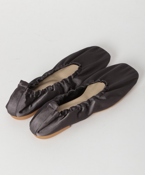 Mazell（マゼル）の「Mazell  / サテンギャザーバレエ（バレエシューズ・レディース・ブラック/グリーン/キャメル/チャコール・S/M/L）」の19枚目の写真